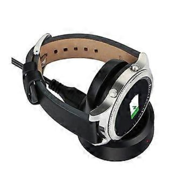 Trådlös Qi-laddningsdocka, halkfri design säkerställer stabilitet under säker snabbladdning, perfekt för Samsung Gear S3-klockor, snabb och pålitlig