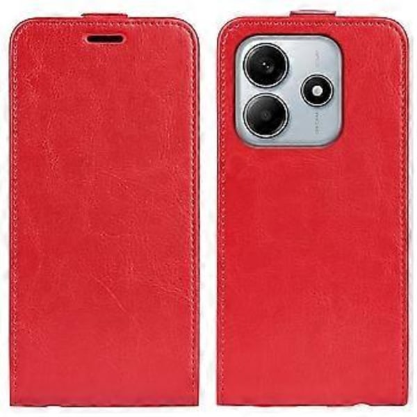 For Xiaomi Redmi Note 14 5G Deksel med Kortspor Vertikal Flip Lær Telefondeksel (Stil D)