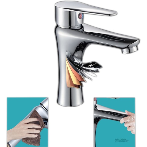 Badeværelsesarmatur til opvarmning og køling af enkelthuls håndvaskarmatur (B3