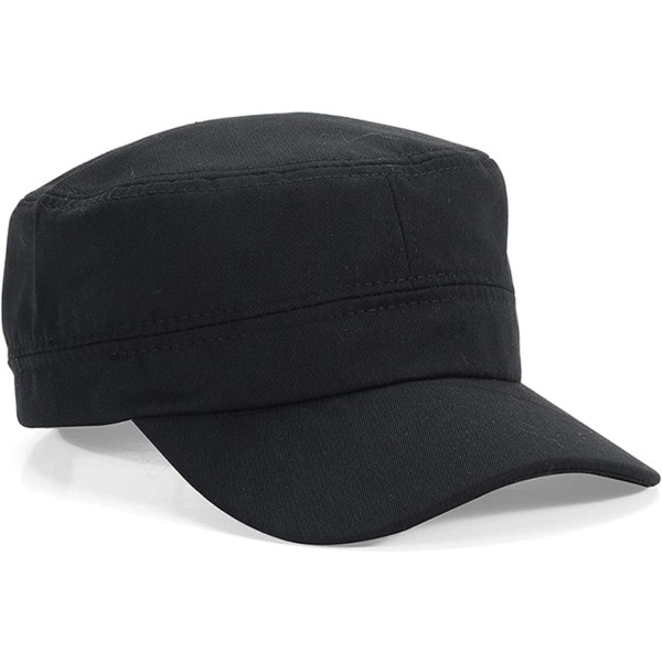 Klassisk cap i bomull för män och kvinnor - platt cap