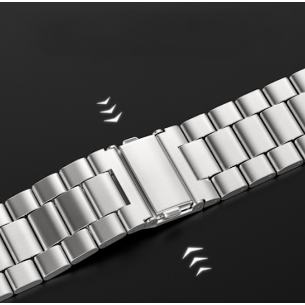 Silver, 38/40/41mm, lämplig för Apple Watch högkvalitativt metallarmband