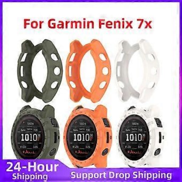 Skyddande skal för smartklocka till Garmin Fenix 7X-serien, anti-repor, stötfångare, repfritt skyddande fodral för Garmin Fenix 7X ( )