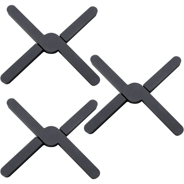 3-pack silikonunderlägg för varma kastruller - värmeskydd - halkfri