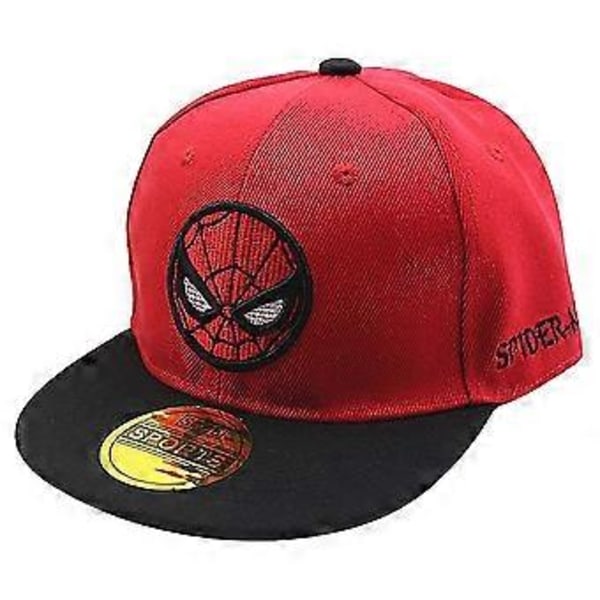 Spiderman Basebollkeps för Pojkar och Flickor, Snapback för Barn, Solskärm för Småbarn, Justerbar Sportkeps (Röd)
