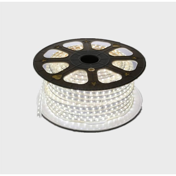 LED-strimler SMD5050 60Led/M 220V IP65 Vandtæt med 5M LED-sokkel