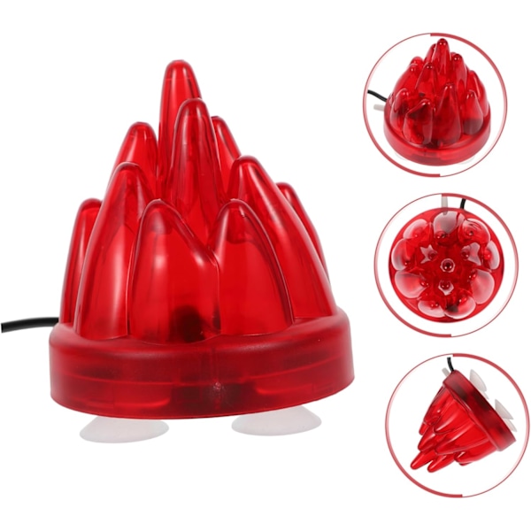 Vulkanlampe Vulkan Akvarium Dekorationer Nedsænkelig Lys Vulkan Design Lys Fisketank Akvarium Tilbehør Luftbeslag Elektrisk Skummer