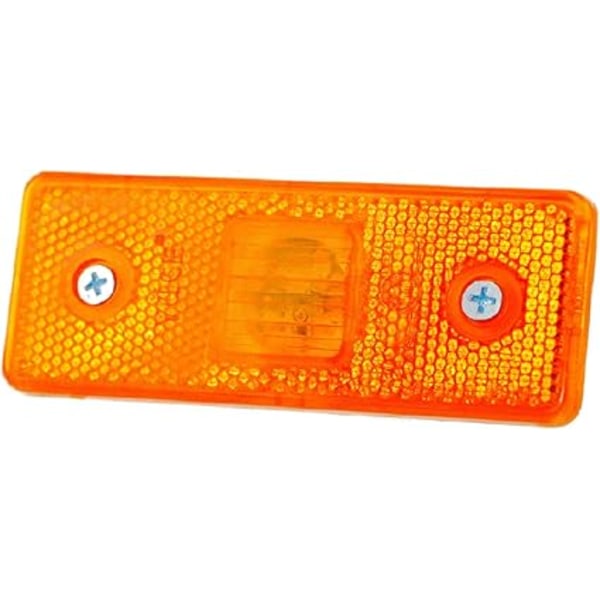 Pakke med 10 stk. 24V 12V orange LED-markørlys med gummimontering til chassis