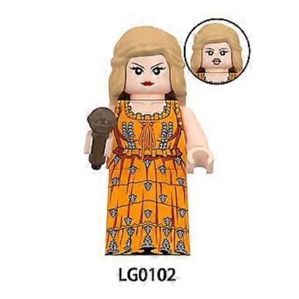 8 st Taylor Swift Action Figure Byggklossar Montering Minifigurer Mini Figurer Leksak Swiftie Presenter ( )