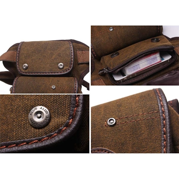 Canvas Drop Leg Bag Midjeväsk Thigh Bag för Män Kvinnor Taktisk M