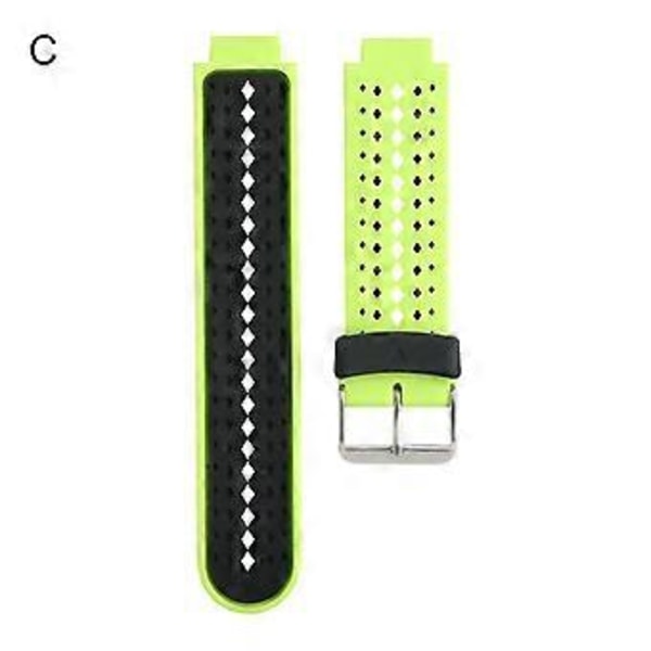 Klockarmband Mjukt Snabbfäste Tvåfärgat Silikon Smart Klockarmband för Garmin Forerunner/235/220/230/620/630/735xt( C)