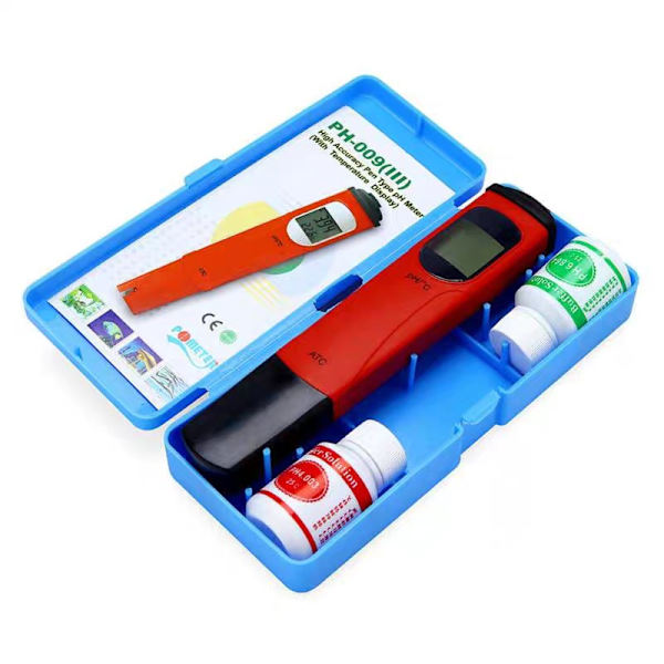Vattenkvalitetstestmätare PH Temperatur 2 i 1 Set Digital Tester