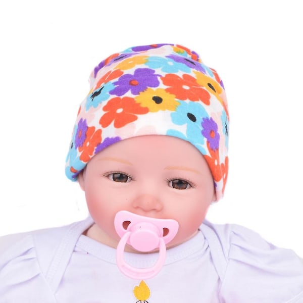 Baby Infants Printing Beanie Hat Toddler Knitted Cotton Cap For Children Newborn Color