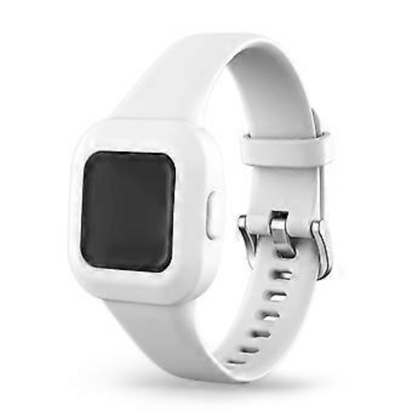 Enfärgat silikonarmband för Garmin Vivofit jr 3 - Vit(Vit)