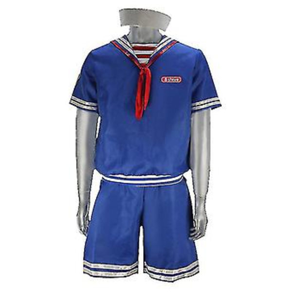 Stranger Things Robin Scoops Ahoy Halloween Kostym Uniform Fancy Dress Kvinnor Män Vuxna-r (L Herr)