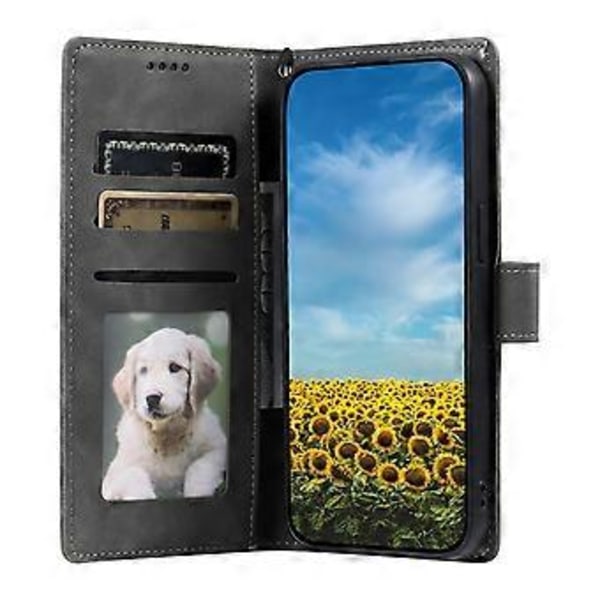 Style 018 Til Motorola Moto G85 5G Etui Præget Totem Hudfølelse Tegnebog Læder Telefon Cover (Style D)