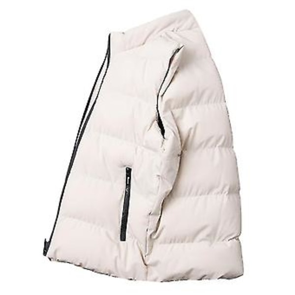 Mäns Lättvikts Vikbar Dunväst utan Ärmar Quiltat Smalt Puffer Väst (2XL Khaki)