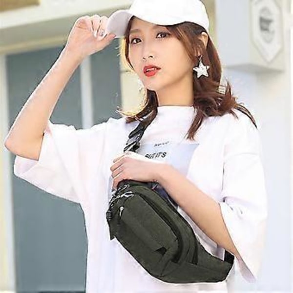 Midjeväsk: Löparmidjeväsk Running Bag Bältesväska Sport Slank Fashionabel för Jogging Vandring Kvinna Man style1597