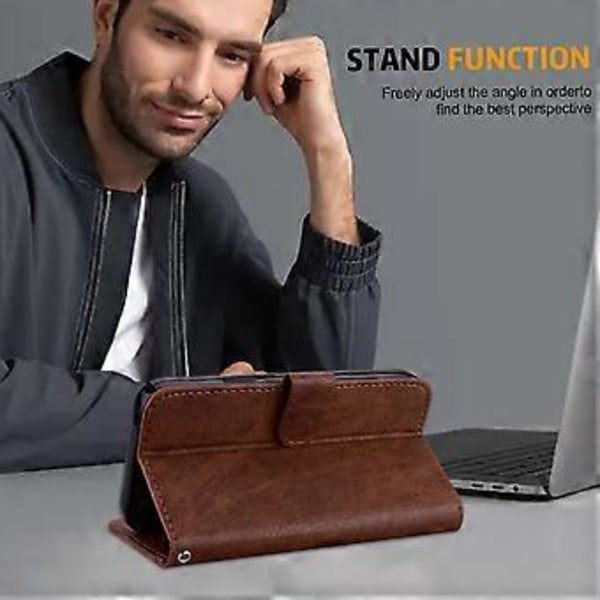 Til Samsung Galaxy A34 5G Fuld Beskyttelse Ensfarvet PU Læder Wallet Case Mobiltelefon Stand Cover (Style E)