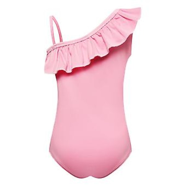 Barn Flickor Lilo & Stitch Baddräkt Simdräkt Sommar Bikini Hatt Strand 7-14 År (7-8 År Rosa)