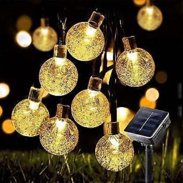 Solcellsslinga 100 LED med 8 ljuslägen för inom- och utomhusbruk 10 m