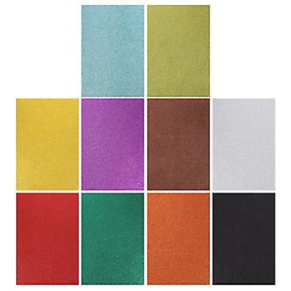 10 stk EVA Blanke Farger Tykk Farge Gullpulver Svamppapir Håndverk DIY Bruk Kildemateriale