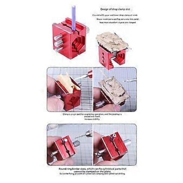90637 Mini Bänkskruvstycken Miniatyr Arbetsbänk Skruvstycke DIY Modellverktyg Portabelt Poleringshållningsverktyg för Snideriverktyg Hantverk