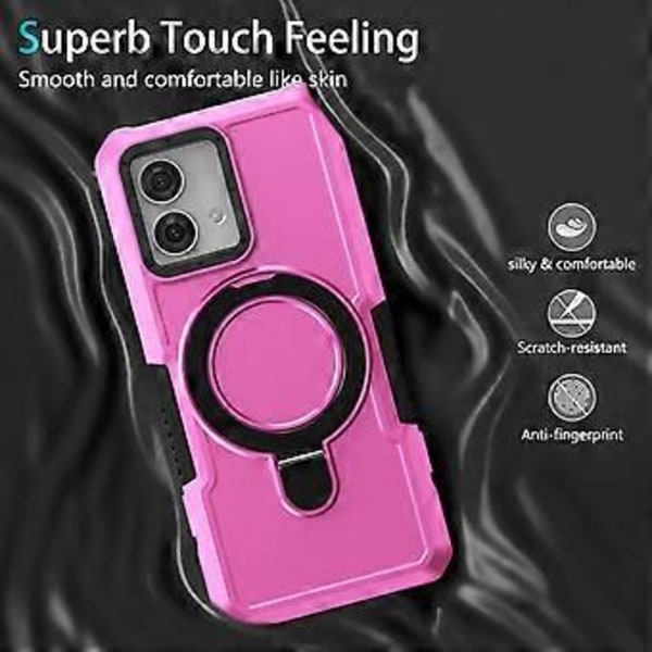 Til Motorola Moto G84 5G Etui TPU+PC Dobbelt Lag Støtteben Telefon Cover (Style H)