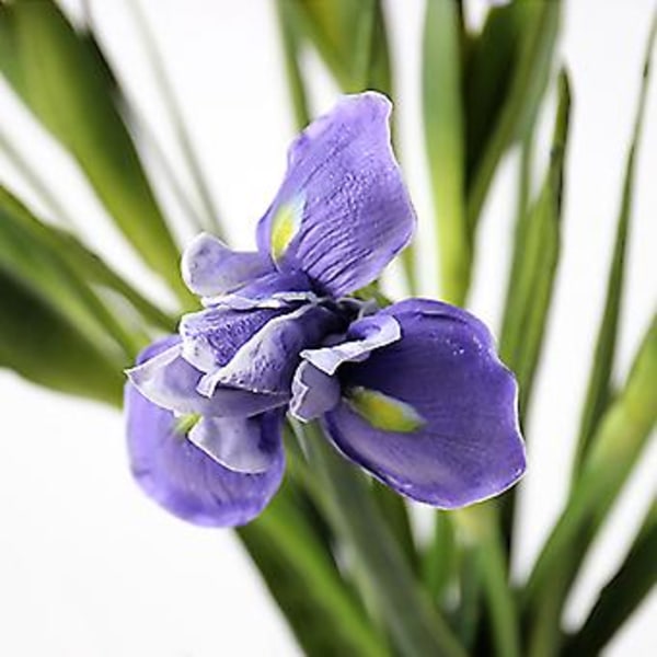 Kunstig blomsterbukett Fleur-de-lis Høy kvalitet Orkidé Iris Juledekorasjon Lilla Simulerte blomster ( )