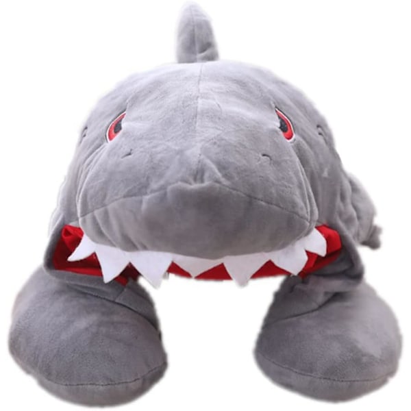 Shark Neck Pillow Hooded Neck Pillow Novelty Neck Pillow U-Shaped Neck Pillow Stuffed Toy Neck Pillow Shark Hat Shark Ca