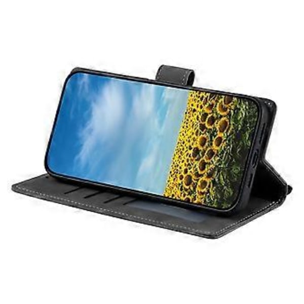 Style 018 Til Motorola Moto G85 5G Etui Præget Totem Hudfølelse Tegnebog Læder Telefon Cover (Style D)
