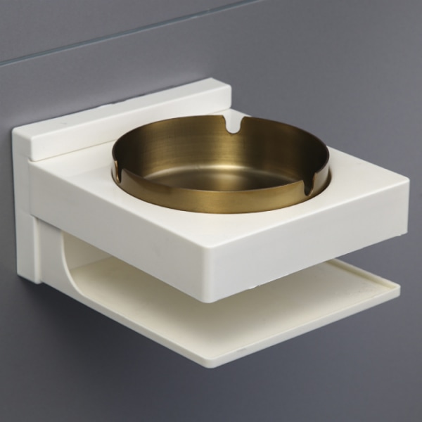 Golden Square Ashtray - Veggmontert europeisk stil kreativ hjem T