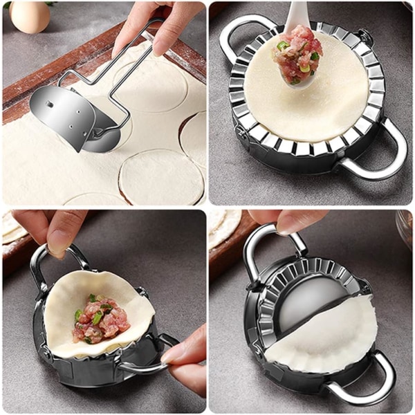 Dumplingmaskin Dumplingform Rostfritt Stål Wontonform Dej