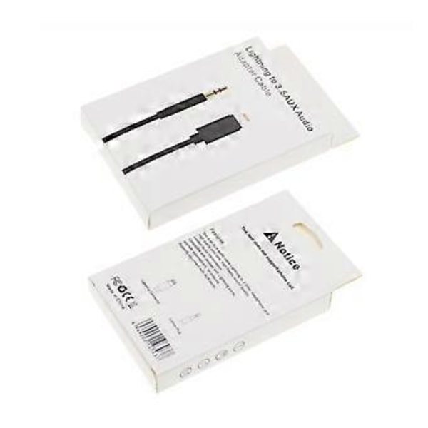 Audiokabel - sort ledning, sort etui