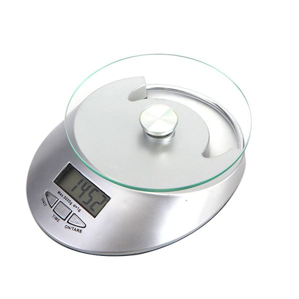 Romersk silverköksskala, köksskala med LCD-display, mat