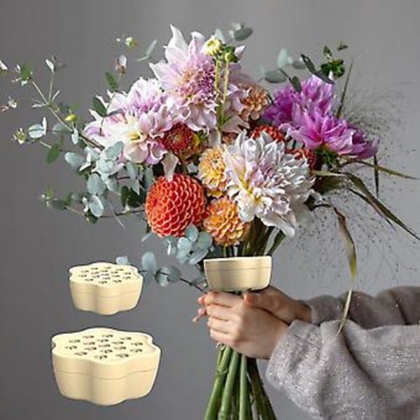 Silikone Spiral Blomster Vase Stængelholder Let Bouquet Vridning Holder til Daglig Hjemindretning (Lille Blå)