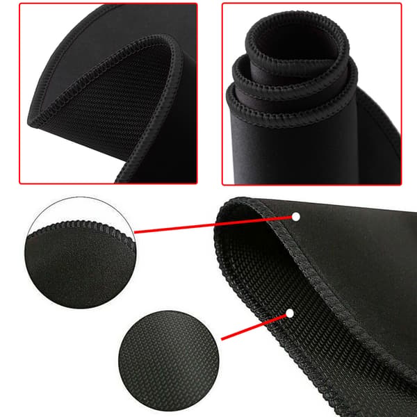 Stretchig tår- apparatdyna elastisk värme- gummiapparatdyna för svart