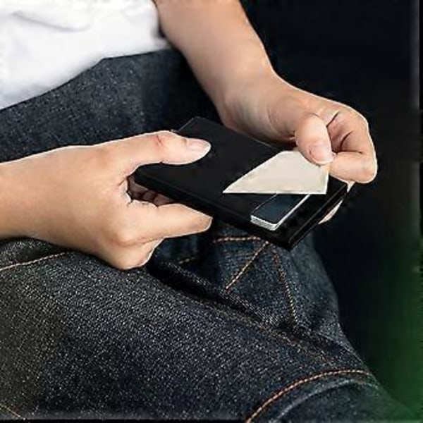 Kortholder RFID NFC Beskyttelse Lommebok Menn for 5-7 Kort