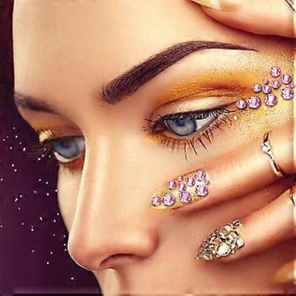 Neglekunst Rhinestones Flade bagside negle rhinestone hesteøje til negledekoration