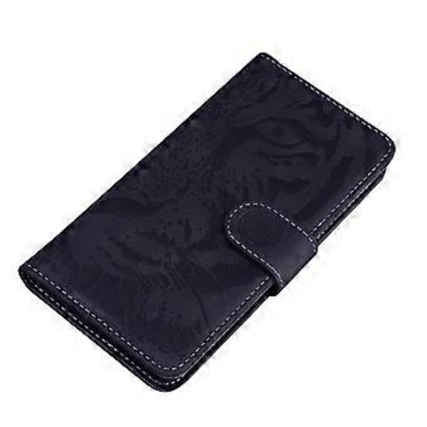 For Honor X7a 5G Stand Wallet Cover Tiger Mønster Præget PU Læder Flip Telefon Cover (Style A)