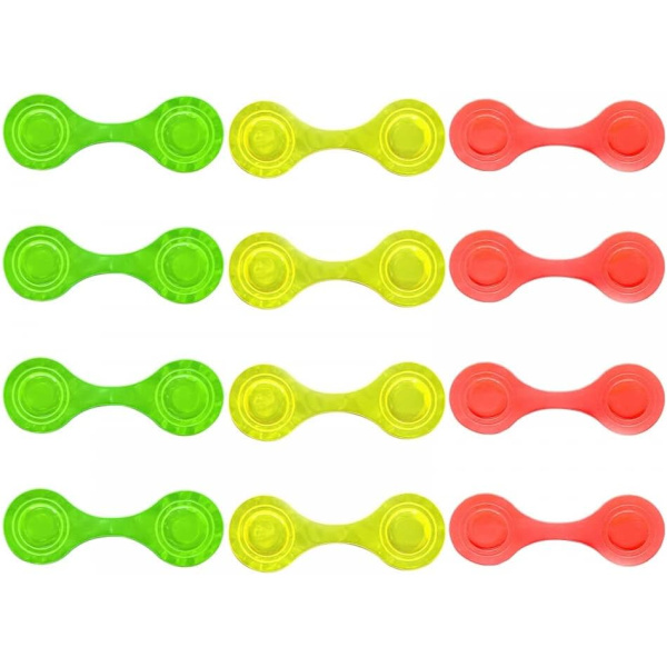 12 st magnetiska reflexclips, lätta väskreflexer, vattentäta, natt, säkerhetsvarning för kläder, ryggsäck, hundselar