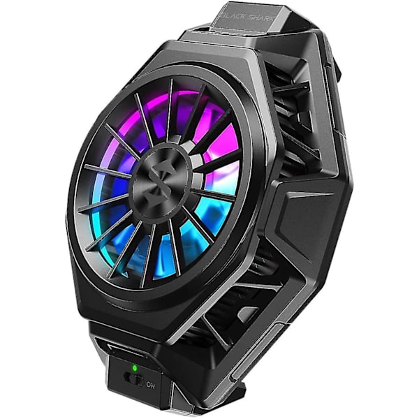 Black Shark Phone Cooler Pro för spel, livestreaming, vloggar, för 2,63-3,46 tum iOS/Android halvledarkylare