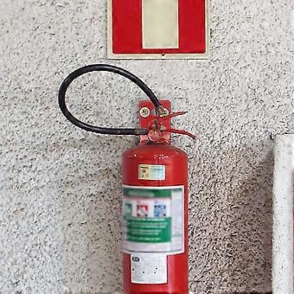 1 Set Brandsläckare Fäste L Typ Väggmontering Enkel Krok Brandsläckare Fäste med Tillbehör