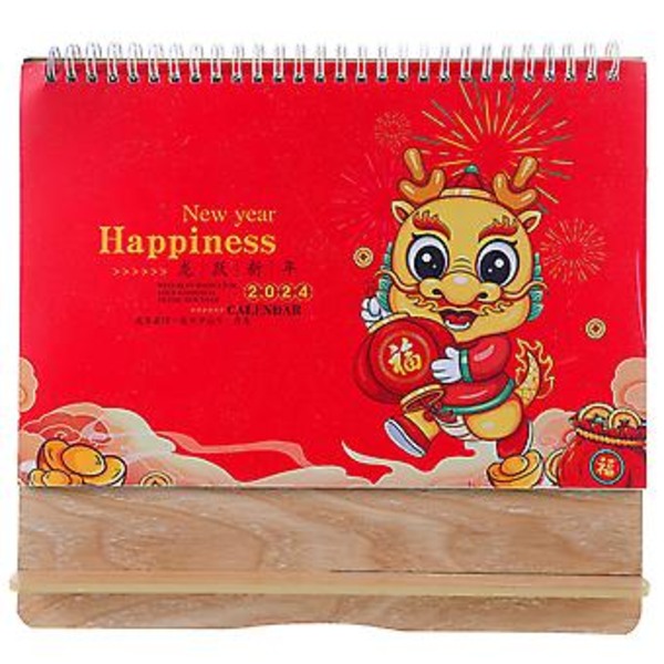 Skrivebords Kalender 2024 Skrivebords Kalender Ornament Stå Op Flip Kalender Dekoration Skrivebords Kalender Som Vist 2