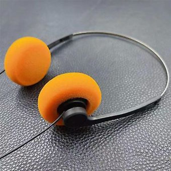 Langallinen Underwire-kuulokkeet 80-luvun ja 90-luvun Walkman-kuulokkeet musiikille Mp3{jkw} (Musta)