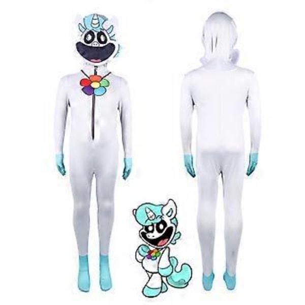Poppy Playtime 3 Smiling Critters Cosplay Jumpsuit Kattsömn Miss Delight Halloween Kostym för Vuxna (180 Crafty Corn)
