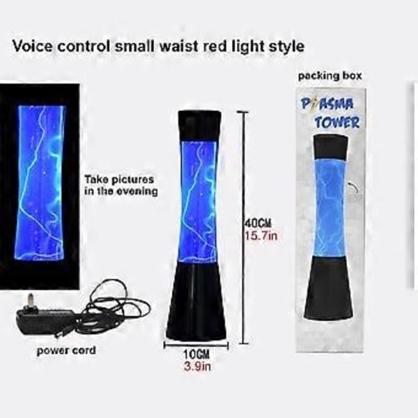 Plasma Lampe Plasma Bold Lampe Plasma Berøringsstyret Skrivebordslampe Elektrostatisk Blinkende Bold til Dekorationer Børneværelse (Eurokode)