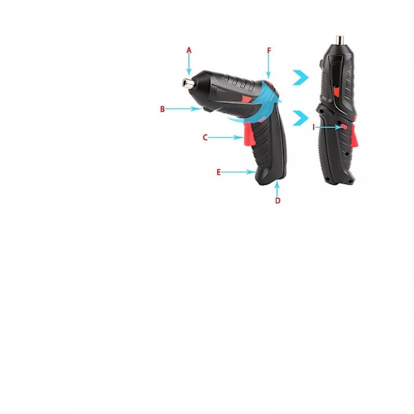 3.6v Mini Elektrisk Skruvmejsel Set Laddningsbar Litiumbatteri Usb Cordle