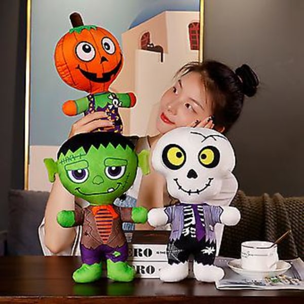 Halloween Gave Simulation Halloween Fyldt Dukke Plyslegetøj Blødt Behageligt Hudvenligt Plyslegetøj Til Børn (A4)