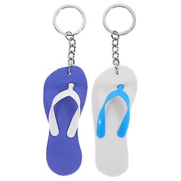 6 stk. Slippers nøgleringe Nøglevedhæng Hawaiianske nøgleringe Bayhængende nøgleringe