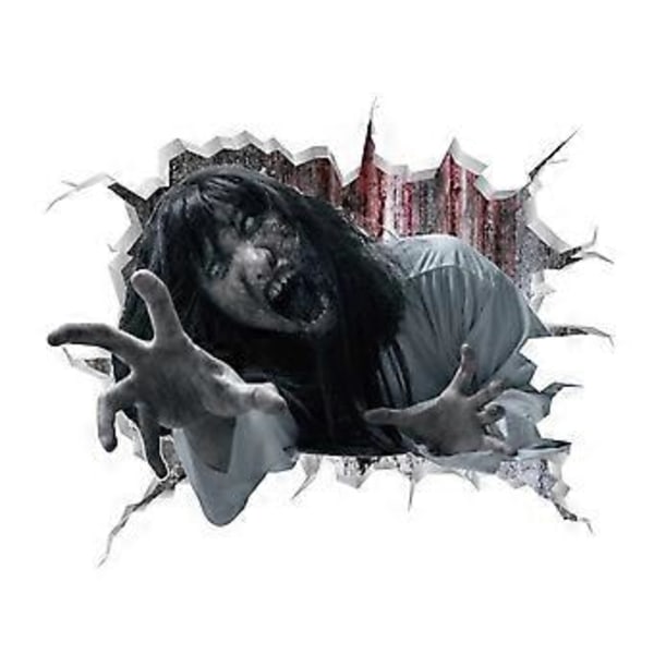 Nya Halloween Fönsterdekaler, Stora Läskiga Demoner Klistermärken för Halloweenfest Dekoration, Blodiga Händer och Fötter DIY Klistermärken för Glas Familj Skola(